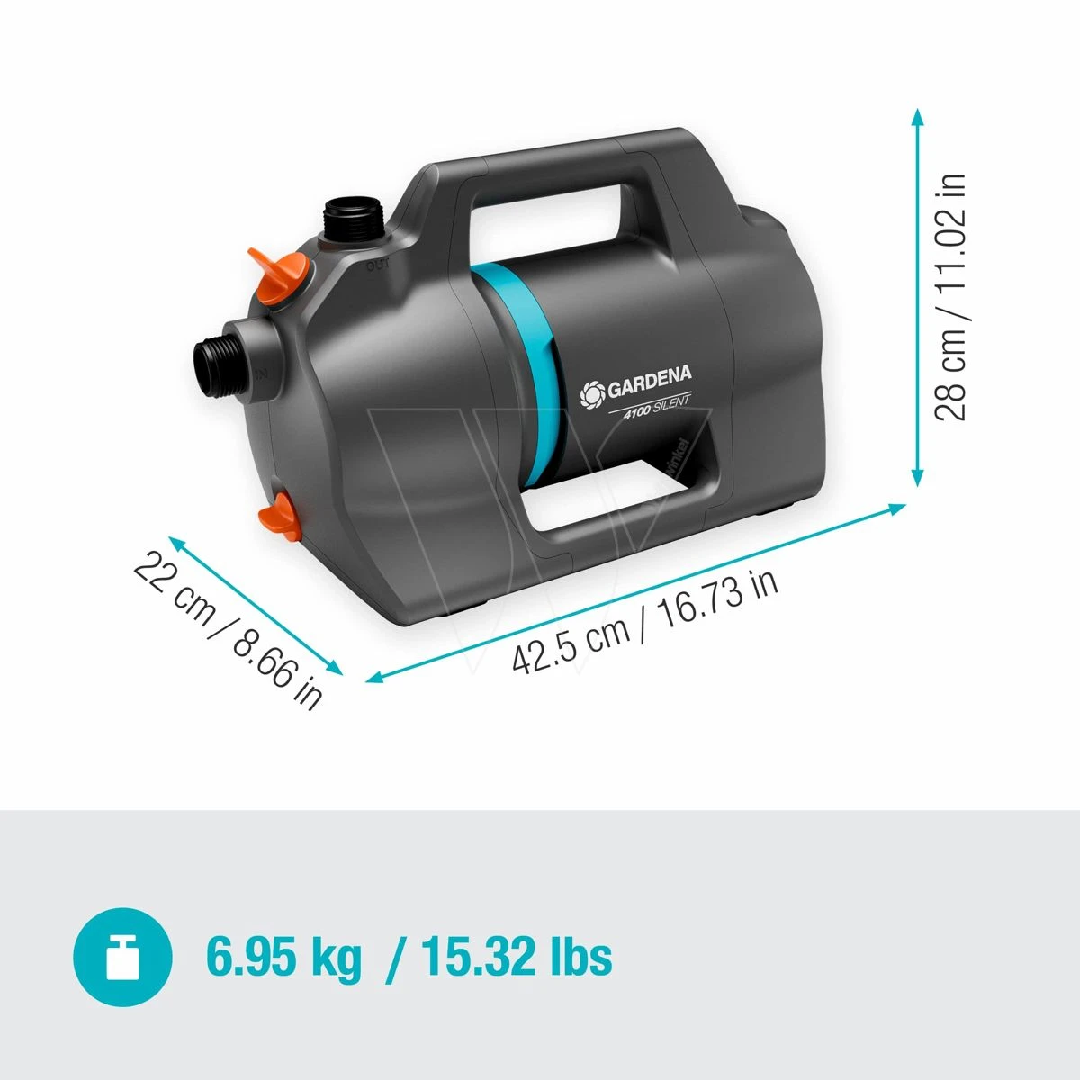 Gardena Besproeingspomp 4100 Silent 5 Gardena Besproeingspomp 4100 Silent - Afbeelding 3